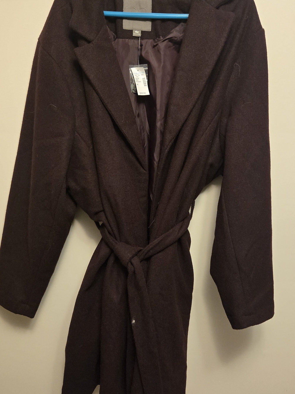 Maurices Dark Brown Belted Trench Coat